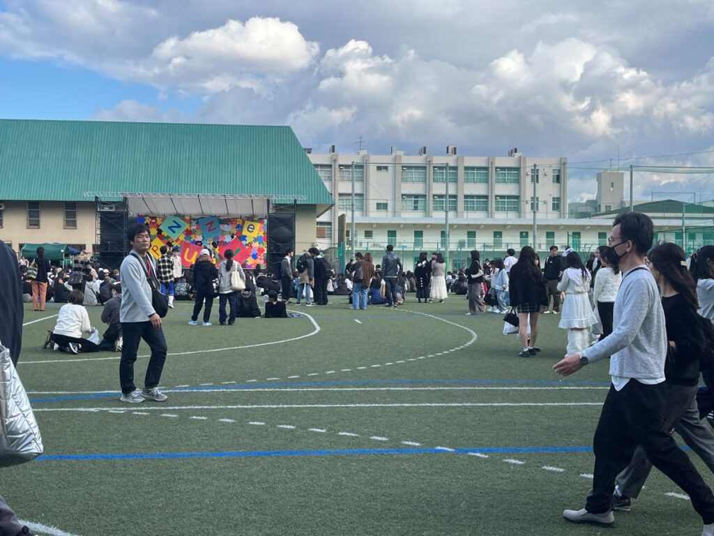 桃山学院高校のグラウンド